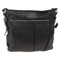 プラダ PRADA ショルダーバッグ レザー ブラック シルバー レディース ka3596A