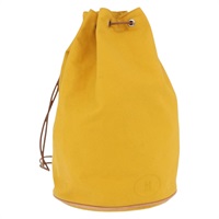 エルメス HERMES ポロションミミルGM ショルダーバッグ キャンバス イエロー シルバー レディース ka3626A