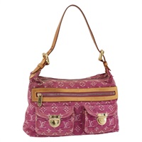 ルイ・ヴィトン LOUIS VUITTON バギーPM ショルダーバッグ モノグラムデニム ピンク M95216 レディース mr2294A