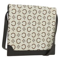 セリーヌ CELINE ショルダーバッグ Cマカダムキャンバス アイボリー ゴールド レディース SW2223A