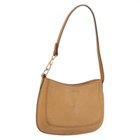 ロエベ LOEWE ショルダーバッグ レザー ベージュ ゴールド レディース SW2227A