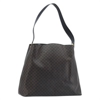 セリーヌ CELINE ショルダーバッグ マカダムキャンバス サークル PVC ブラック ゴールド レディース YKZ471A