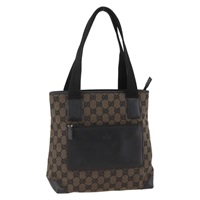 グッチ GUCCI トートバッグ GGキャンバス ブラック シルバー 019 0402 1705 レディース am11183A