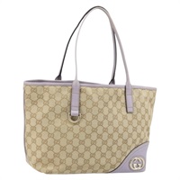 グッチ GUCCI トートバッグ GGキャンバス アビー ベージュ ゴールド 169946 レディース AMZ523A