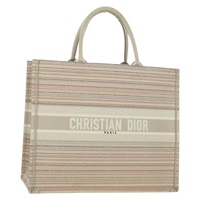 クリスチャンディオール Christian Dior ブックトート トートバッグ キャンバス ベージュ レディース SW2253SAM