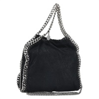 ステラ マッカートニー Stella MacCartney ファラベラ トートバッグ チェーン ポリエステル 2way ブラック シルバー 371223 レディース bs34159A