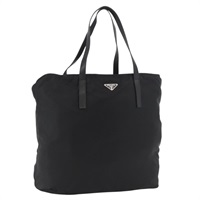 プラダ PRADA トートバッグ ナイロン ブラック シルバー レディース SW2272A
