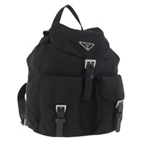 プラダ PRADA バックパック ナイロン ブラック シルバー レディース YKZ035A
