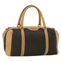 グッチ GUCCI ボストンバッグ レザー カーキ ゴールド 25 02 2112 レディース BA11936A