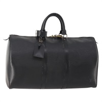 ルイ・ヴィトン LOUIS VUITTON キーポル45 ボストンバッグ エピ ブラック M42972 レディース BAZ137A