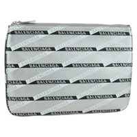 バレンシアガ BALENCIAGA クラッチバッグ レザー シルバー レディース SW2267M