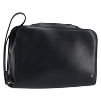 カルティエ CARTIER クラッチバッグ パシャ レザー シルバー ブラック レディース am11169A