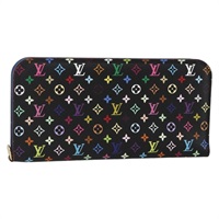 ルイ・ヴィトン LOUIS VUITTON ポルトフォイユアンソリット 長財布 モノグラムマルチカラー ブラック M60271 レディース BAZ266A