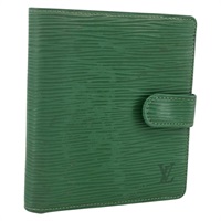 ルイ・ヴィトン LOUIS VUITTON ポルト ビエ コンパクト 二つ折り財布 エピ グリーン M63554 レディース AMZ573A