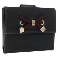 グッチ GUCCI 財布 GGキャンバス プリンシー ブラック ゴールド 167466 レディース YKZ814A