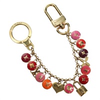 ルイ・ヴィトン LOUIS VUITTON ポルトクレシェンヌパスティーユ キーホルダー モノグラム メタル ゴールド M65386 レディース AMZ458V