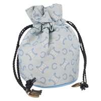 セリーヌ CELINE ポーチ Cマカダムキャンバス ライトブルー レディース AMZ028A