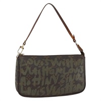 ルイ・ヴィトン LOUIS VUITTON ポシェット・アクセソワール ポーチ モノグラム グラフィティ カーキ M92191 レディース ARZ733A