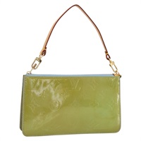 ルイ・ヴィトン LOUIS VUITTON レキシントン アクセサリーポーチ モノグラムヴェルニ ベイビーブルー M91011 レディース BAZ461A