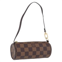 ルイ・ヴィトン LOUIS VUITTON パピヨンポーチ ポーチ ダミエ エベヌ レディース AMZ390A