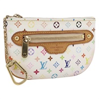 ルイ・ヴィトン LOUIS VUITTON ポシェットMM ポーチ モノグラムマルチカラー ホワイト M60028 レディース ki6606A
