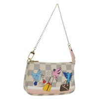 ルイ・ヴィトン LOUIS VUITTON ミニポシェットアクセソワール アクセサリーポーチ ダミエ アズール N64451 レディース AMZ456M