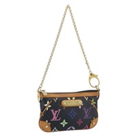 ルイ・ヴィトン LOUIS VUITTON ポシェット ミラPM アクセサリーポーチ モノグラムマルチカラー ブラック M60099 レディース bs34318A