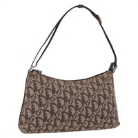 クリスチャンディオール Christian Dior アクセサリーポーチ トロッターキャンバス ブラウン シルバー レディース YKZ365A