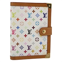 ルイ・ヴィトン LOUIS VUITTON アジェンダPM 手帳カバー モノグラム・マルチカラー ホワイト R21074 レディース BA11620A