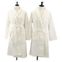 サンローラン SAINT LAURENT 上着 バスローブ コットン 2個セット ホワイト レディース 174196A