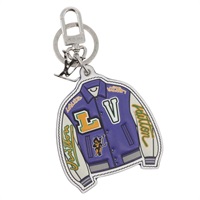ルイ・ヴィトン LOUIS VUITTON ポルトクレLVバーシティジャケット チャーム レザー パープル MP3385 レディース BAZ739SAM