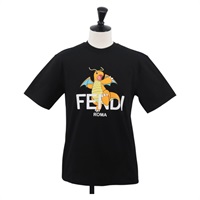 フェンディ FENDI シャツ FENDI x FRGMT x POKMON Tシャツ カイリュー コットン ブラック レディース 167188SM