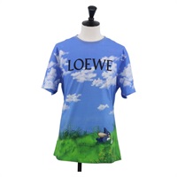 ロエベ LOEWE 半袖Ｔシャツ LOEWE × Studio Ghibli Tシャツ となりのトトロ　 コットン ライトブルー レディース 167192M