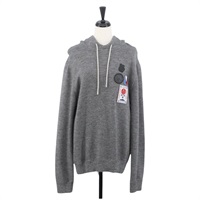 ルイ・ヴィトン LOUIS VUITTON 上着 LVカップ フーディ ウール グレー レディース AMZ553M