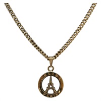 セリーヌ CELINE ネックレス メタル ゴールドトーン レディース AMZ113A