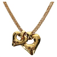 シャネル CHANEL ネックレス ハート メタル ゴールドトーン レディース YKZ408M