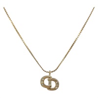 クリスチャンディオール Christian Dior ネックレス メタル ゴールドトーン レディース ka3612A