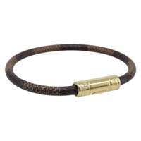 ルイ・ヴィトン LOUIS VUITTON ブレスレットキープイット ブレスレット ダミエ エベヌ M8137F レディース bs34335A
