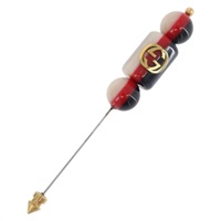 グッチ GUCCI ブローチ インターロッキング シェリー ピンブローチ メタル マルチカラー レディース am11178A