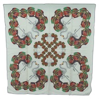 カルティエ CARTIER スカーフ シルク ホワイト レディース BA11830A