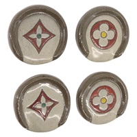 ルイ・ヴィトン LOUIS VUITTON 箸置き やちむんコラボ 壺屋焼き LV沖縄初出店記念 ブラウン レディース 167185M