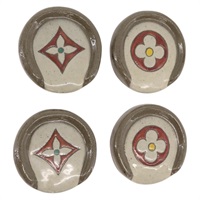 ルイ・ヴィトン LOUIS VUITTON 箸置き やちむんコラボ 壺屋焼き LV沖縄初出店記念 ブラウン レディース 167186M