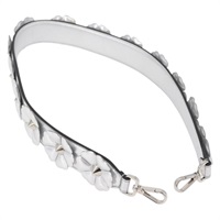 フェンディ FENDI ショルダーストラップ レザー 80cm シルバー レディース ARZ919A