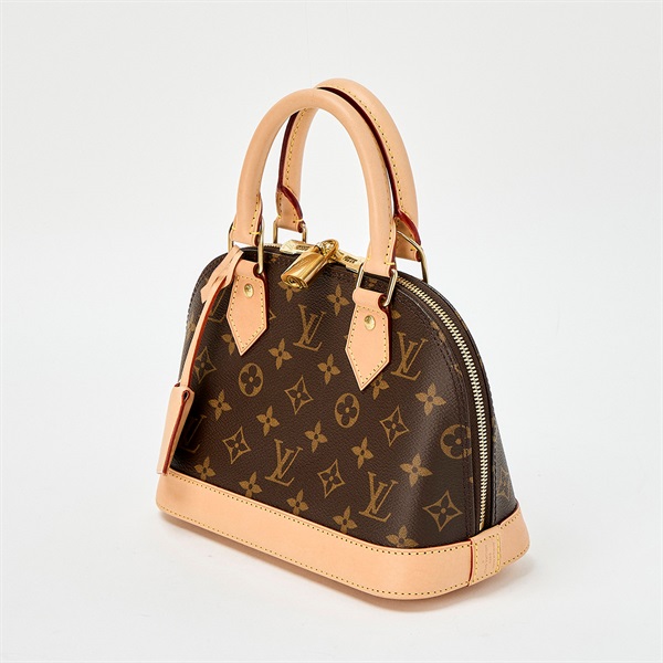 LOUIS VUITTON アルマ モノグラム BB ハンドバッグ M53152  ブラウン レザー PVCの画像1