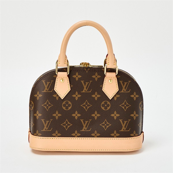 LOUIS VUITTON アルマ モノグラム BB ハンドバッグ M53152  ブラウン レザー PVCの画像2