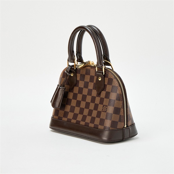 LOUIS VUITTON アルマ ダミエ BB ハンドバッグ N41221  ブラウン レザー PVCの画像1