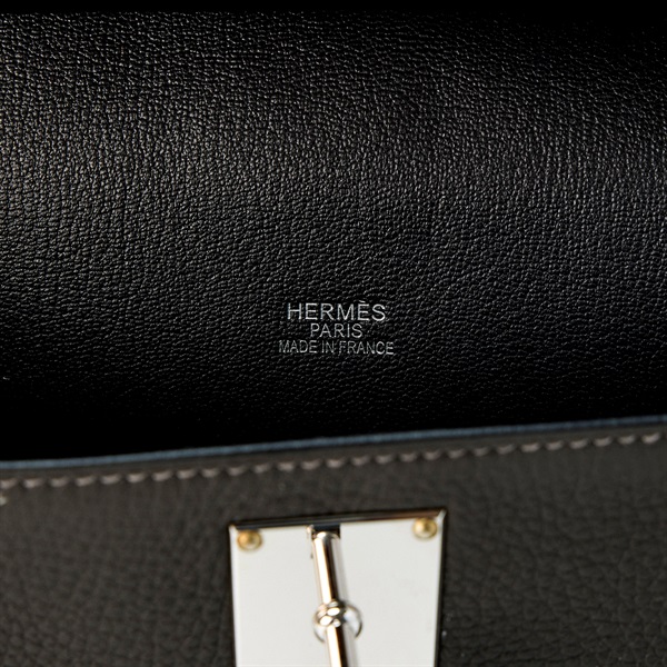 HERMES ジプシエール 34 2008年 □L ショルダーバッグ エタン シルバー トゴの画像5