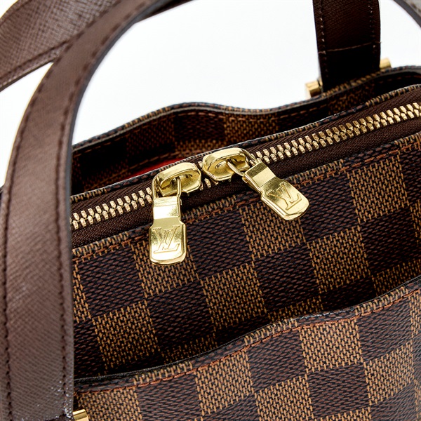 LOUIS VUITTON ベレム ダミエ PM ハンドバッグ N51173 ブラウン ゴールド PVCの画像5