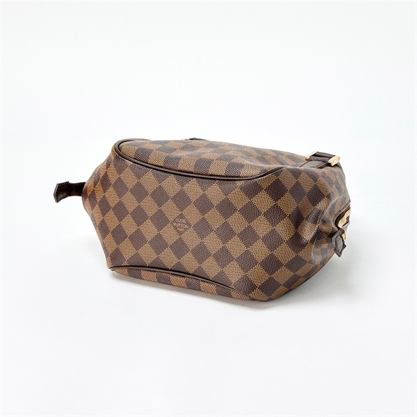 LOUIS VUITTON ベレム ダミエ PM ハンドバッグ N51173  ブラウン ゴールド PVC レザーの画像6