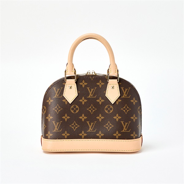 LOUIS VUITTON アルマ モノグラム BB ハンドバッグ M53152 ブラウン ゴールド レザーの画像2